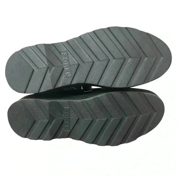 Sorel Women's Hi-Line Lace Boots waterproof Size 9 Black Shelf pull looks NEW - Picture 13 of 14